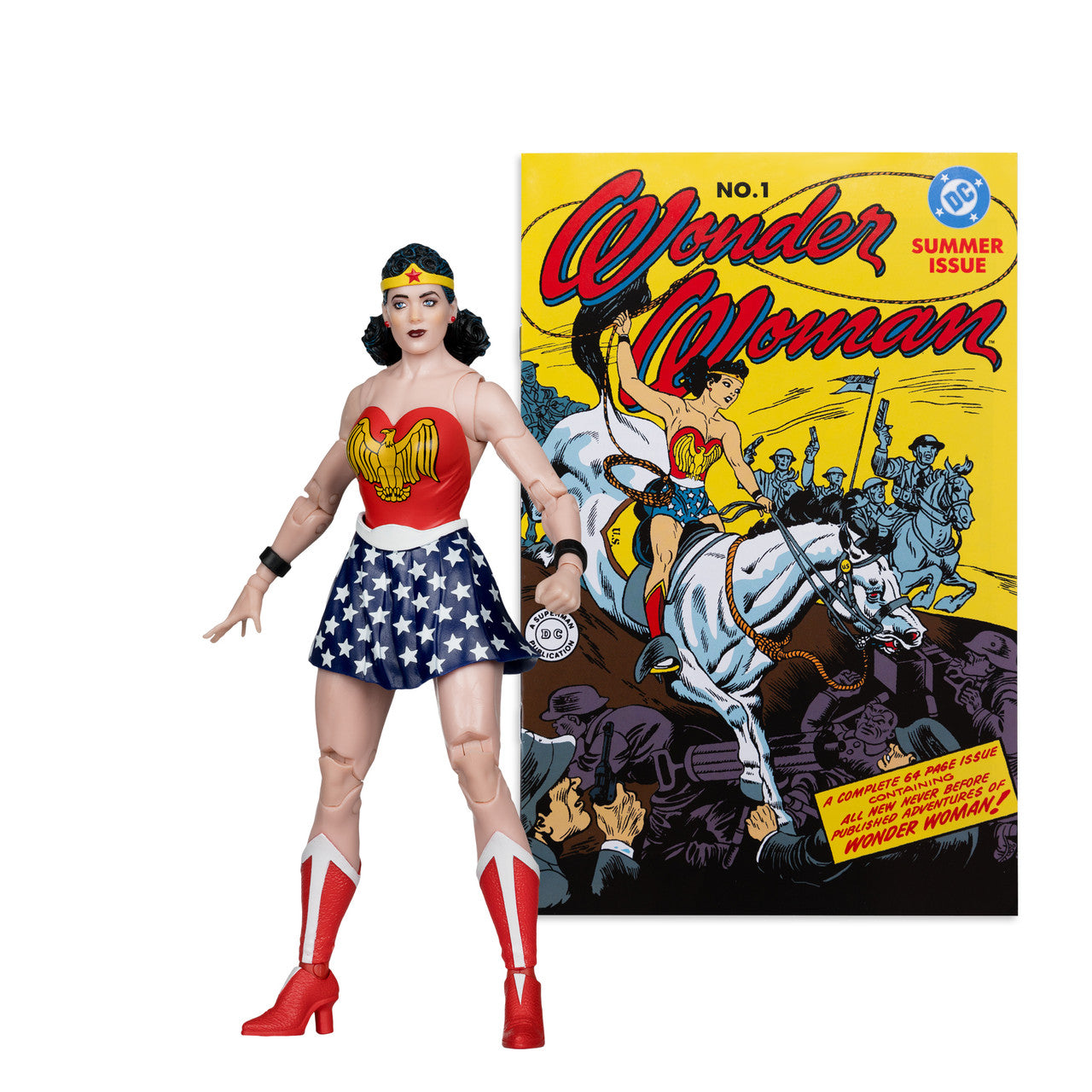 McFarlane Toys DC Direct Wonder Woman #1 Action Figure with Comic Book