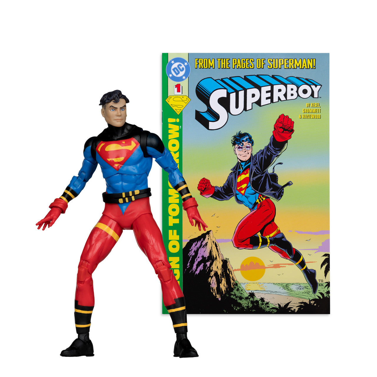McFarlane Toys DC Direct Superboy #1 Action Figure with Comic Book