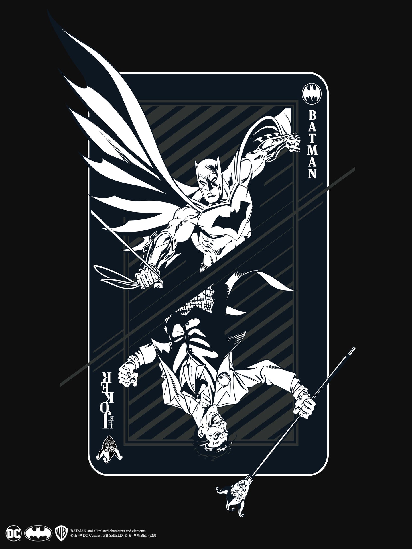 Batman & Joker Card Poster #8