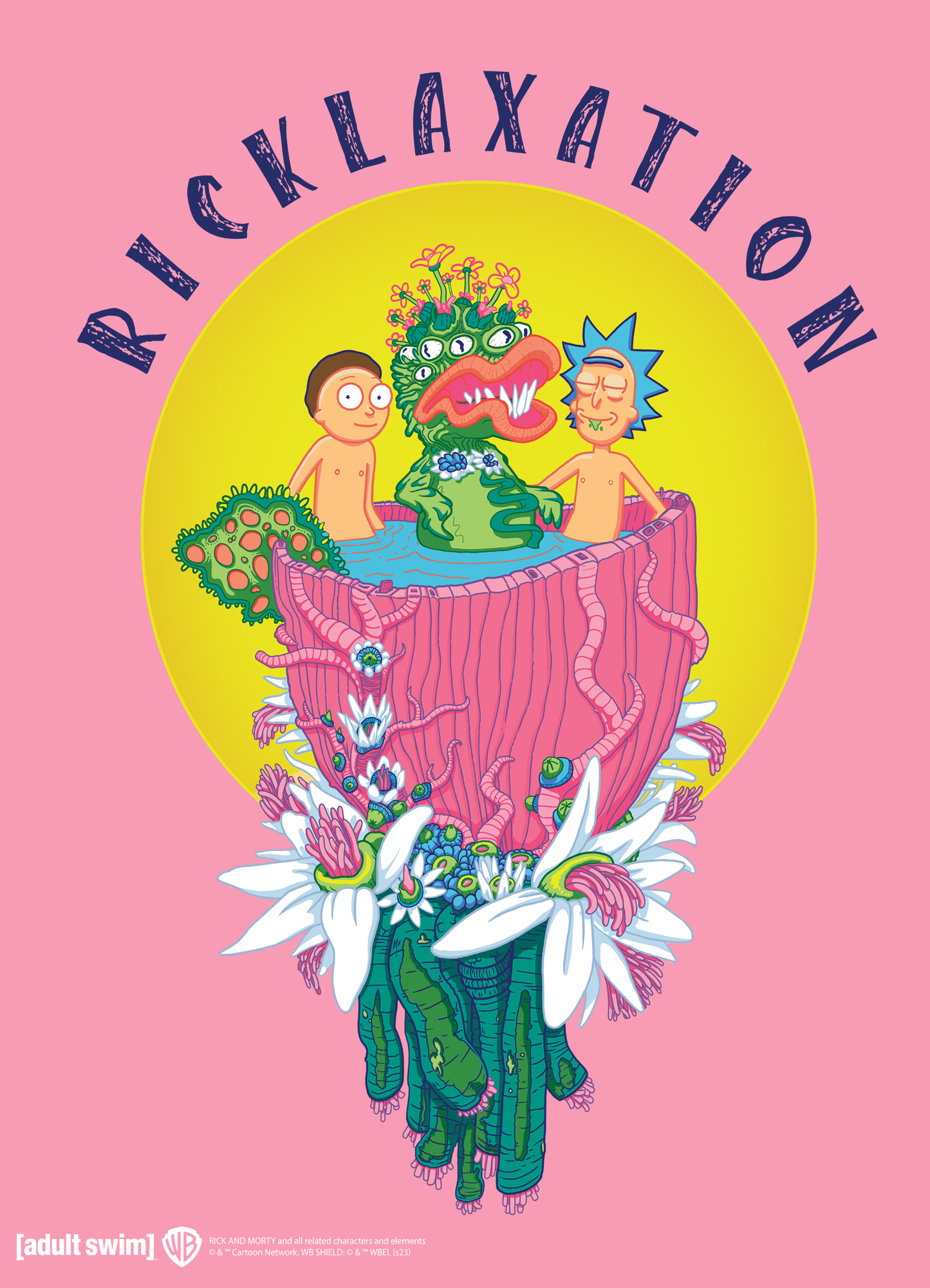 Rick & Morty Ricklaxation Pink Poster #34
