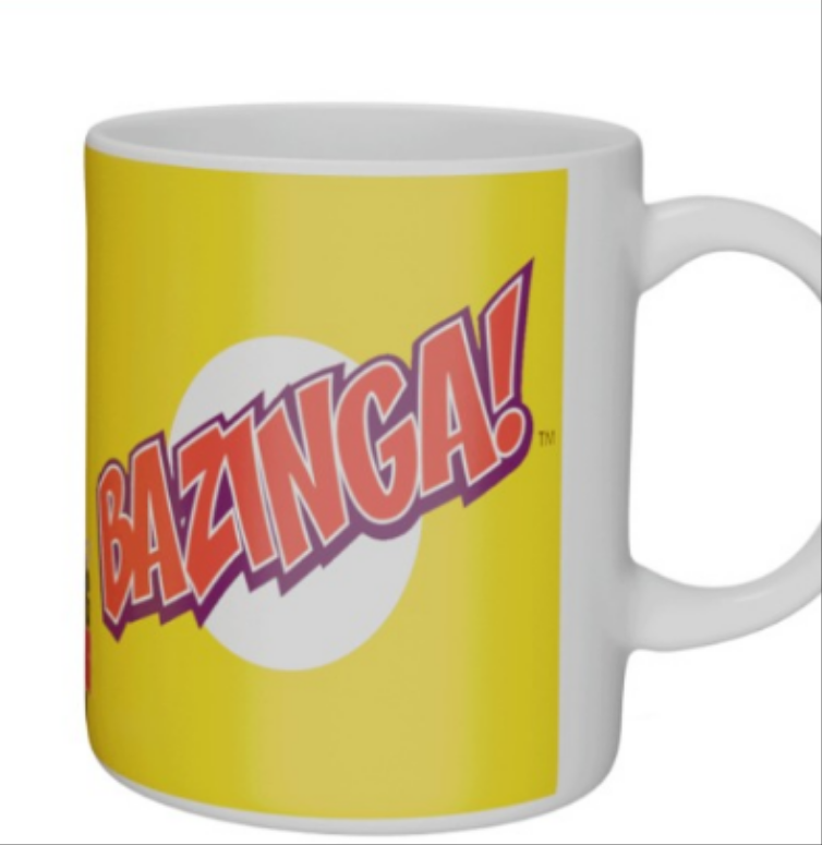 Big Bang Theory Bazinga! Yellow Mug