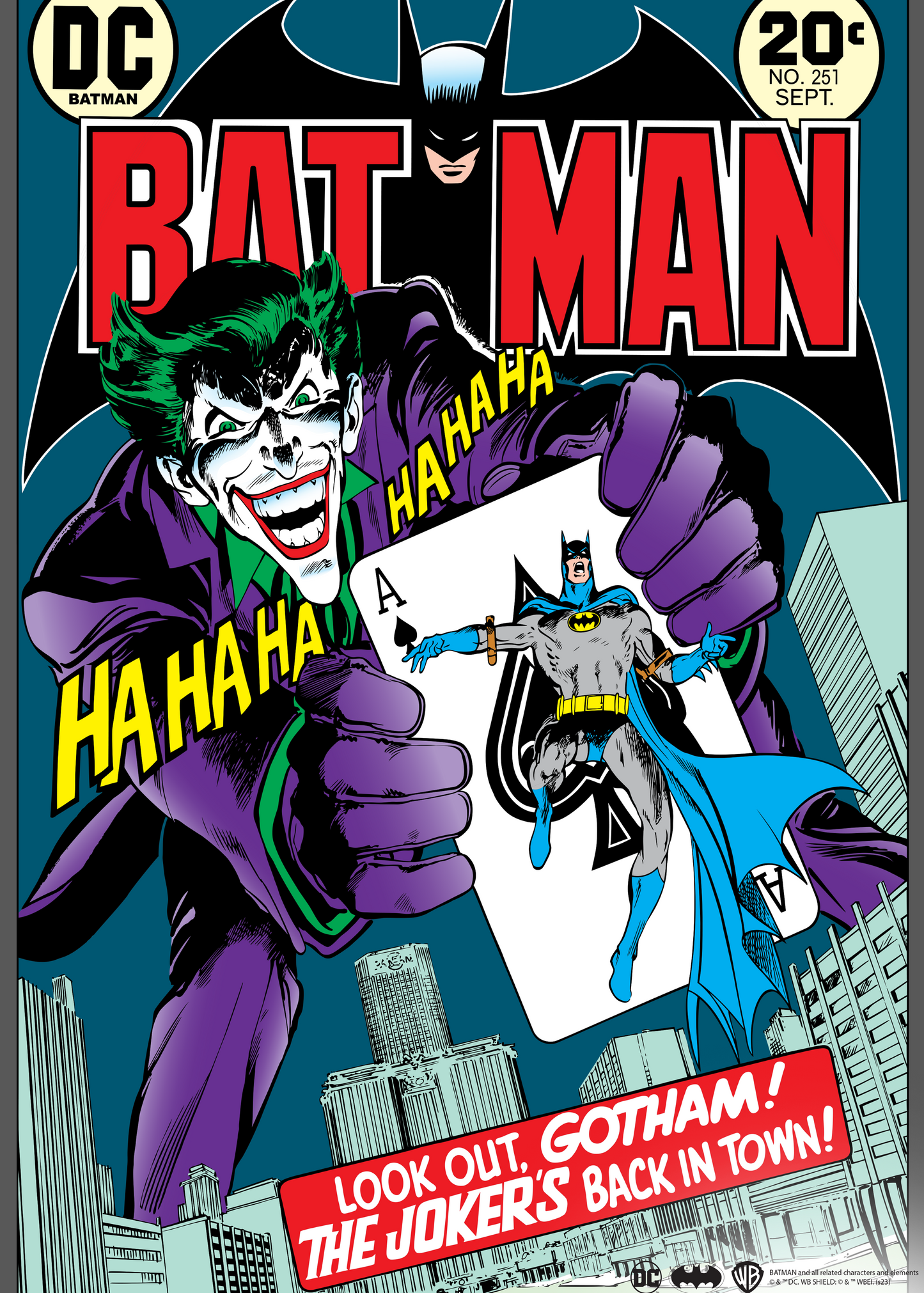 Joker With Batman Card Poster #80