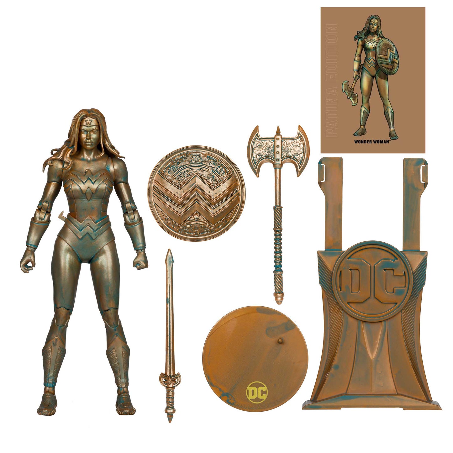 McFarlane Toys DC Multiverse 7 Inch - Wonder Woman (Patina) (Gold Label) Action Figure