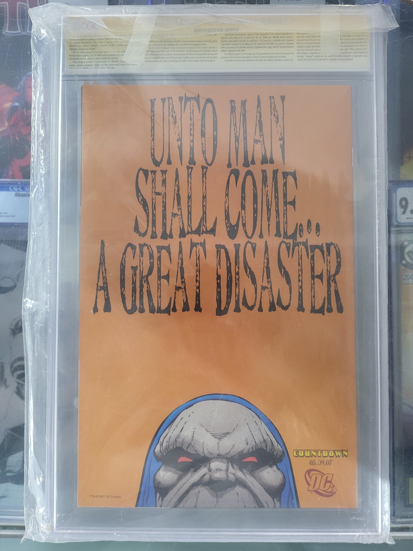 Green Lantern #18 2007 CGC 9.8 Signature Series Signed by Dave Gibbons, Ivan Reis and Geoff Johns