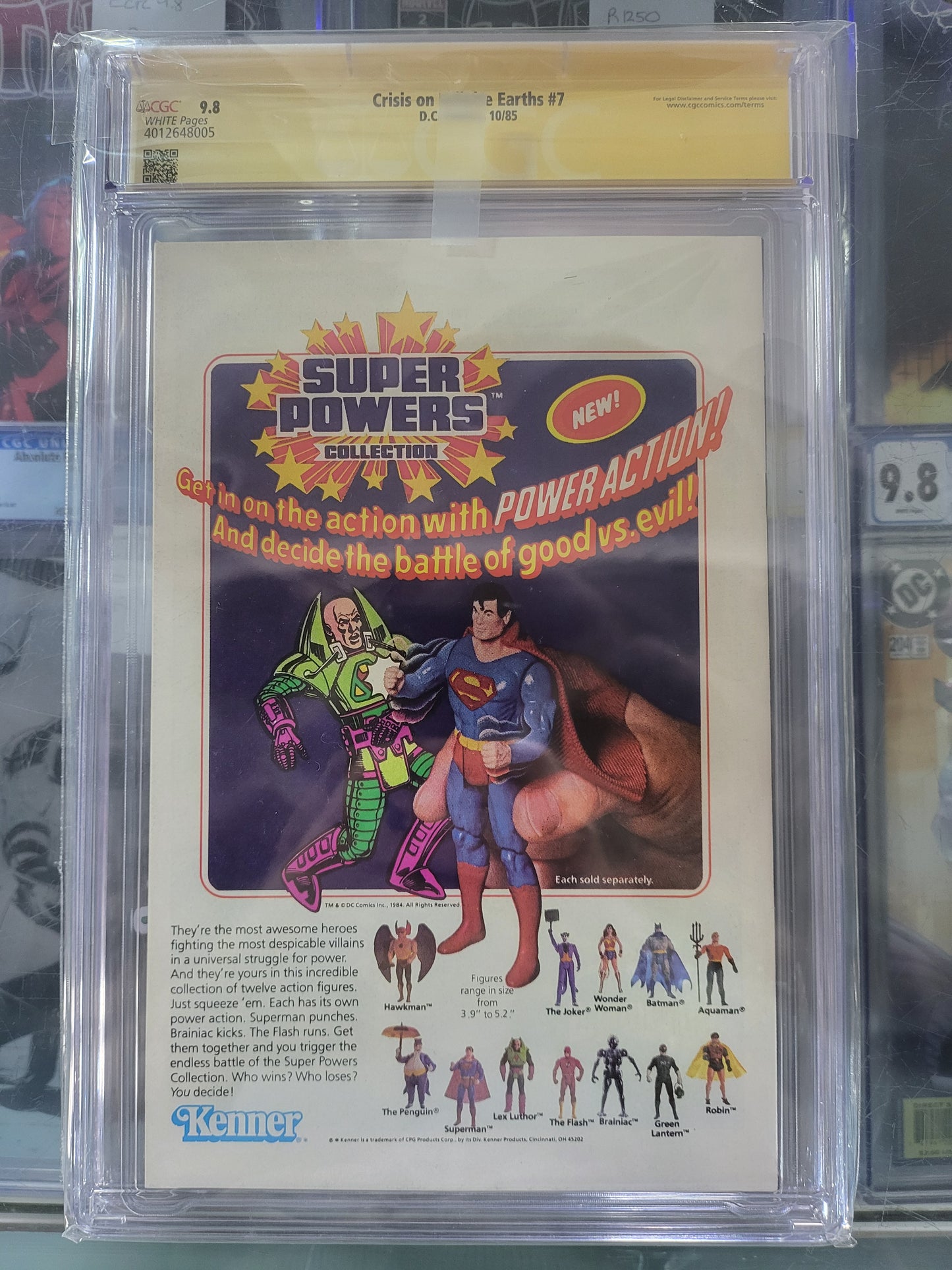 Crisis on Infinite Earths #7 1985 CGC 9.8 Signature Series Signed by Marv Wolfman