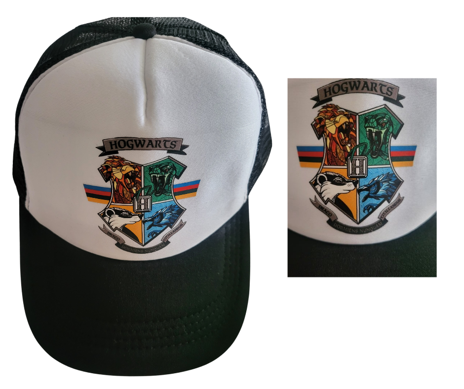 Cap Harry Potter Hogwarts Crest Colour Black