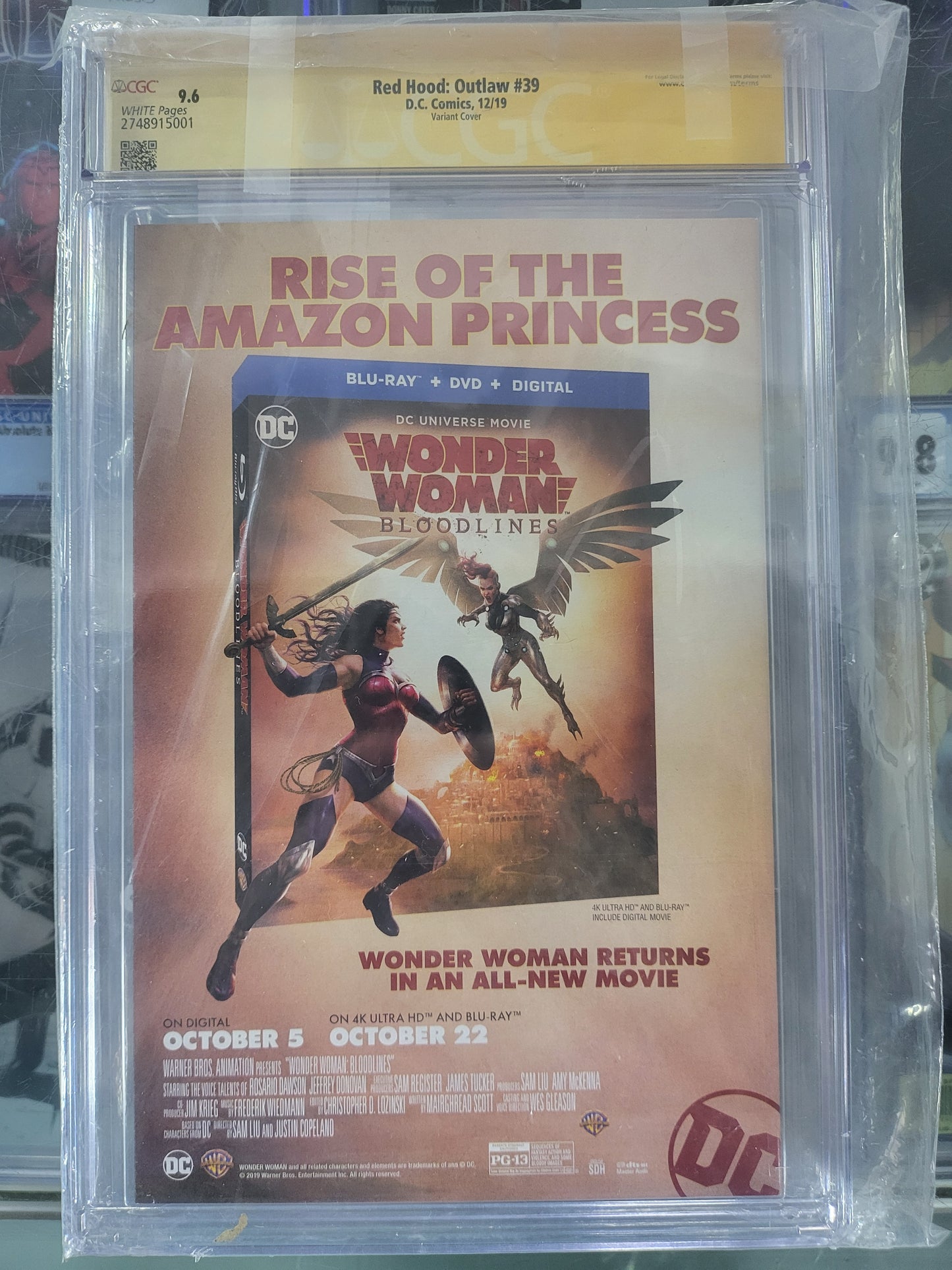 Red Hood Outlaw #39 2019 CGC 9.6 Signature Series Signed by Karl Mostert