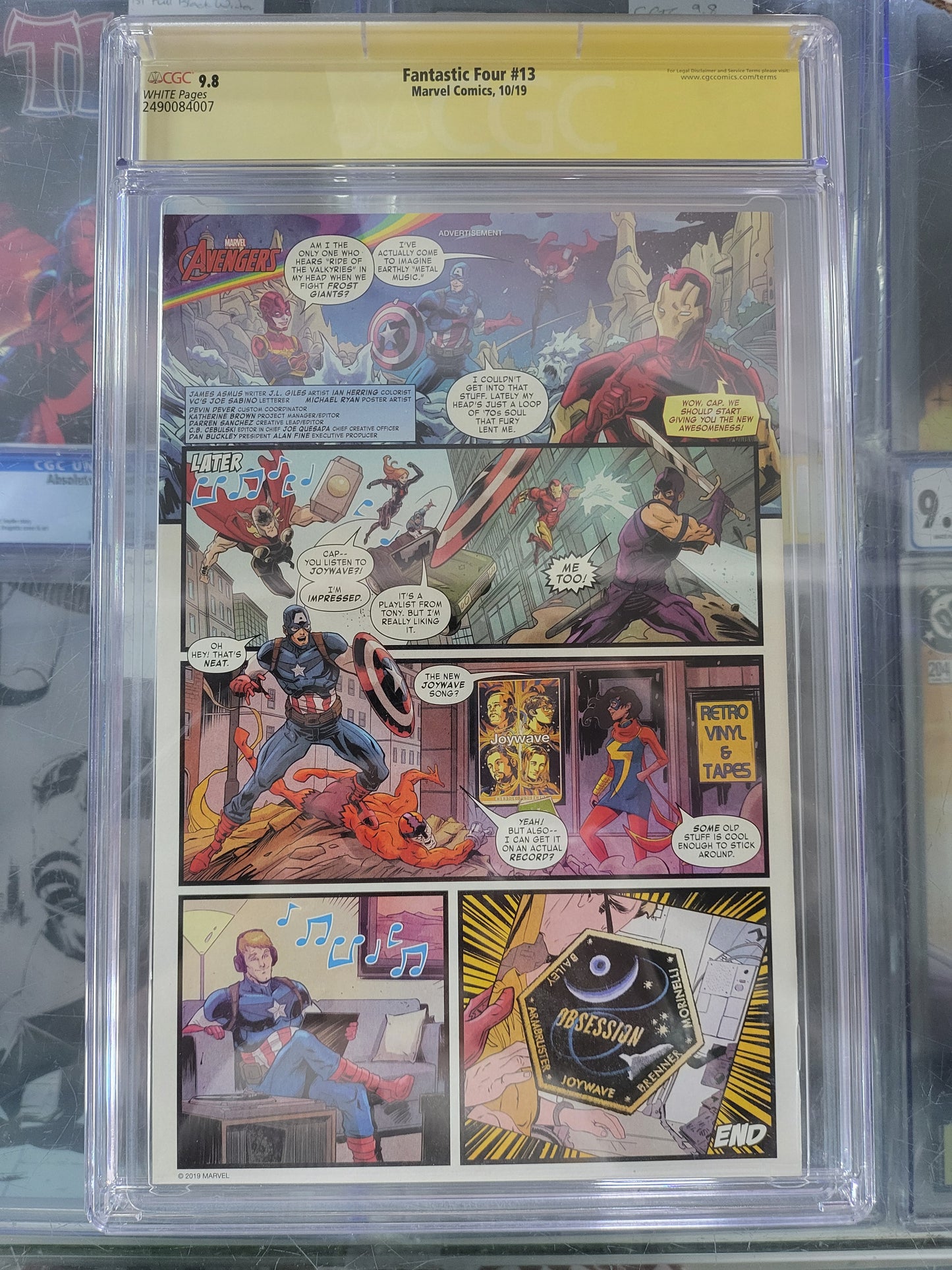 Fantastic Four #13 2019 CGC 9.8 Signature Series Signed by Sean Izaakse