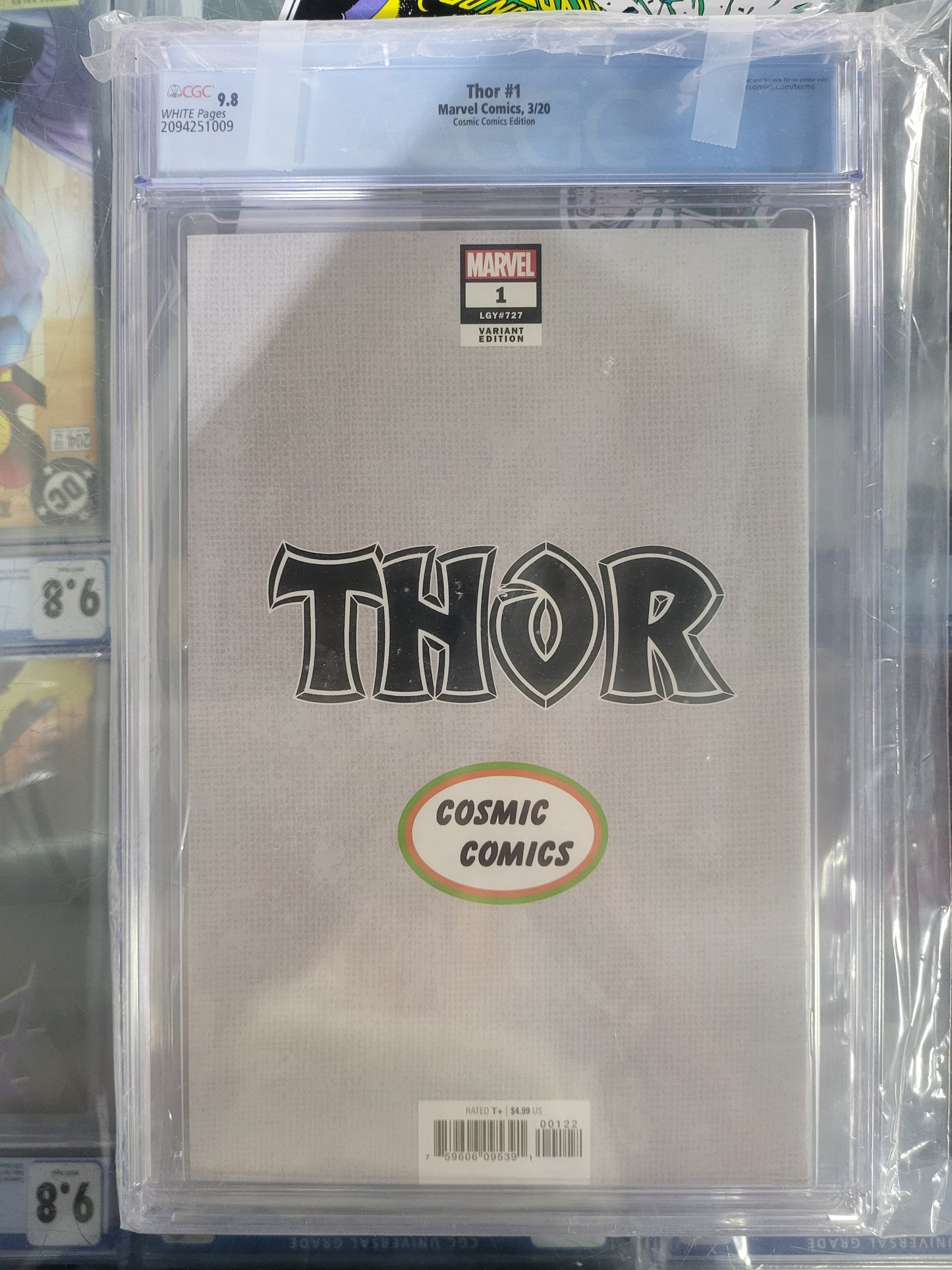 Thor #1 2020 CGC 9.8 Cosmic Comics Derrick Chew Exclusive Variant