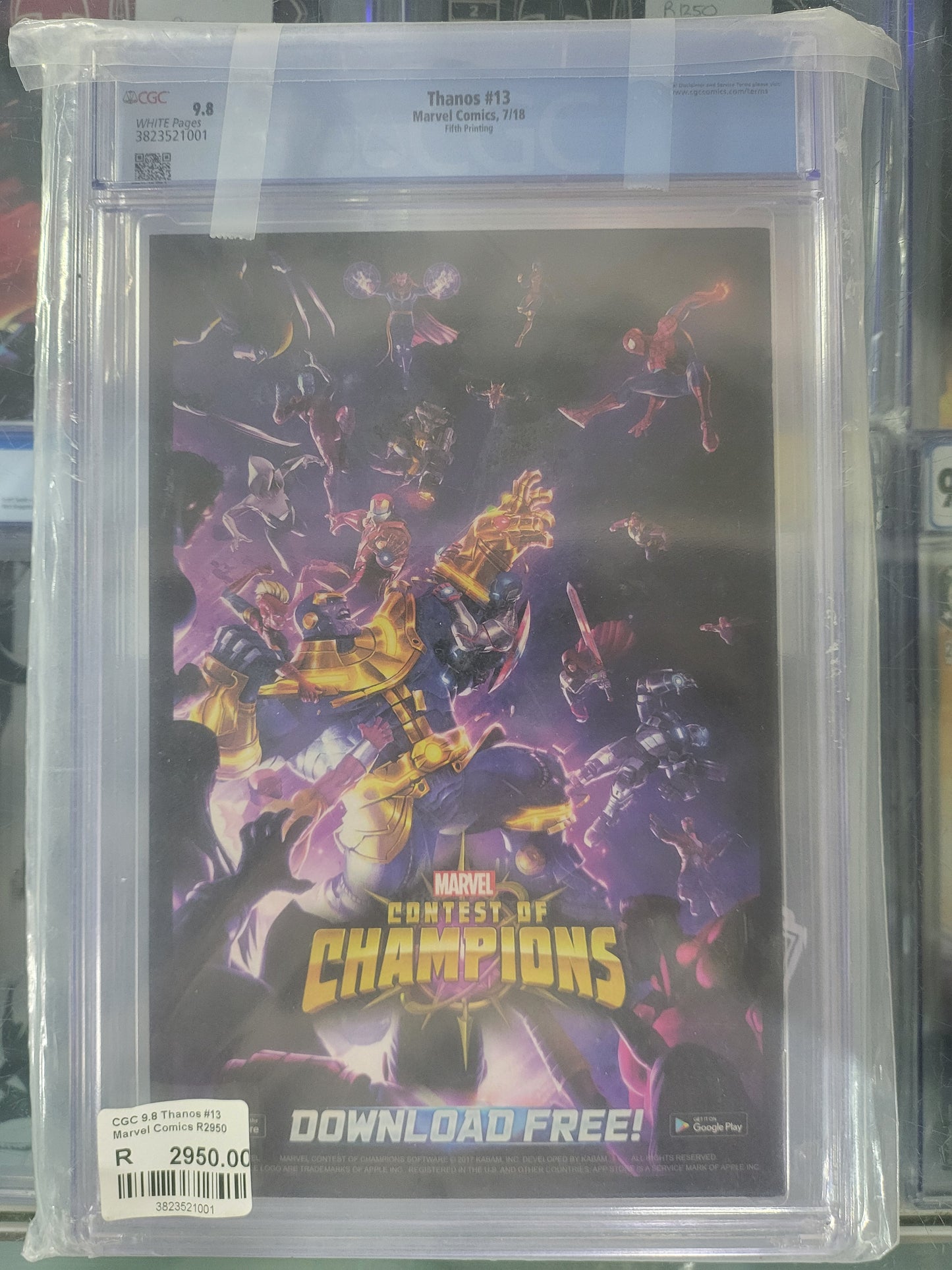 Thanos #13 2018 CGC 9.8 Fifth Printing