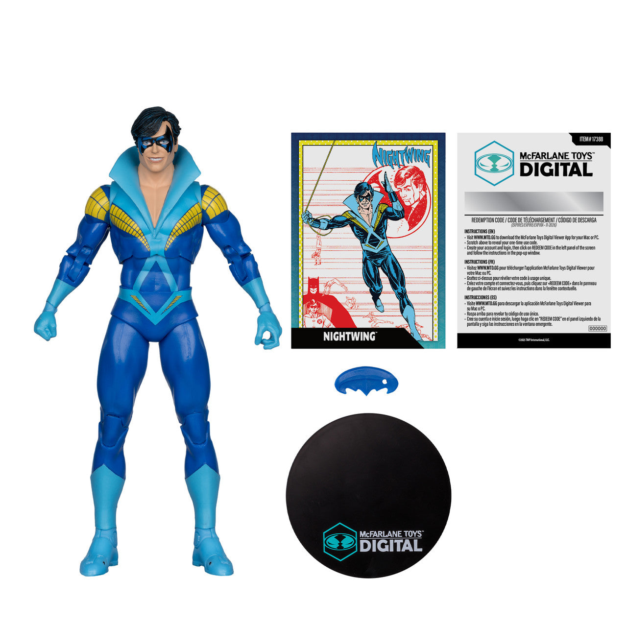 McFarlane Toys DC Direct Nightwing Action Figure [Teen Titans, Digital Collectible]
