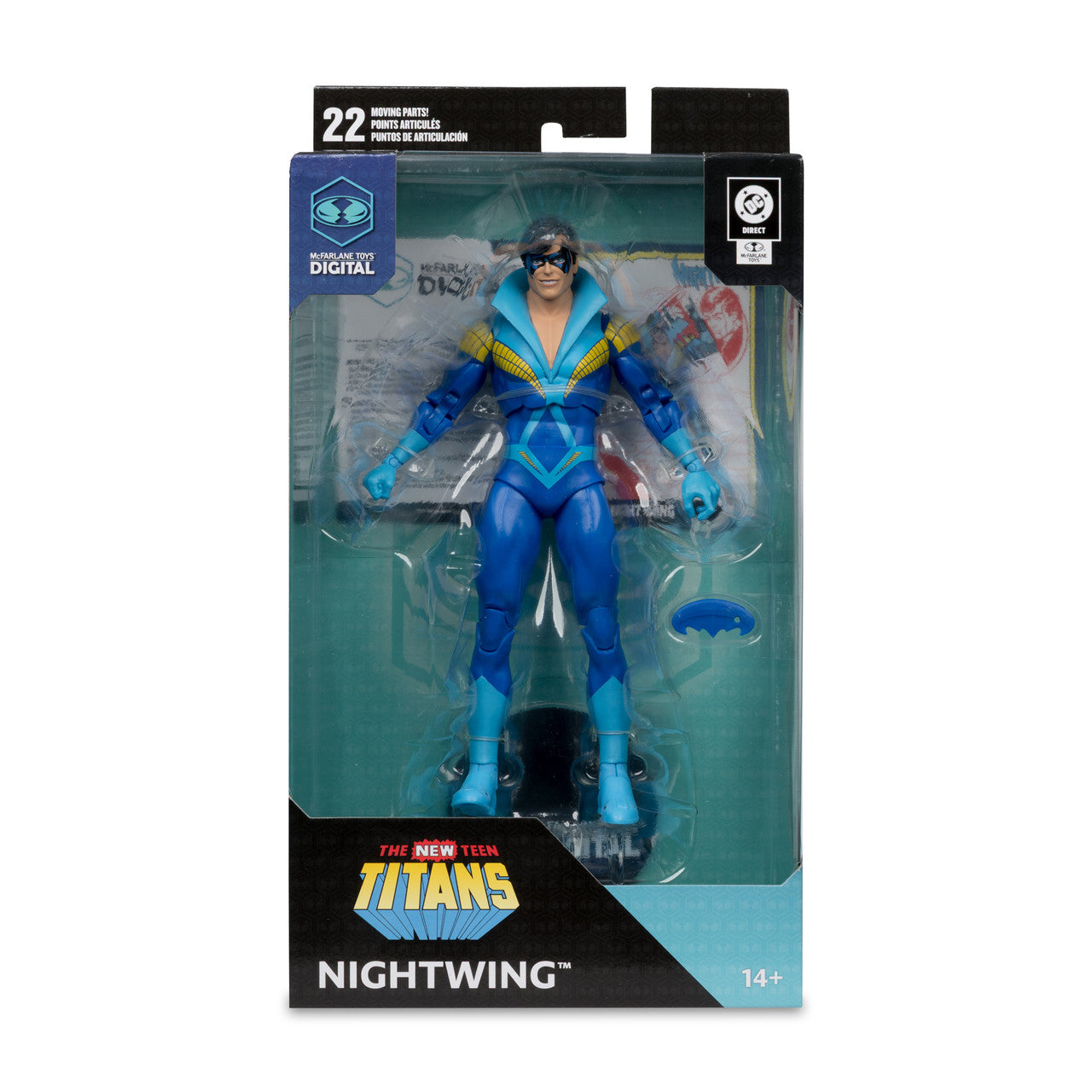 McFarlane Toys DC Direct Nightwing Action Figure [Teen Titans, Digital Collectible]