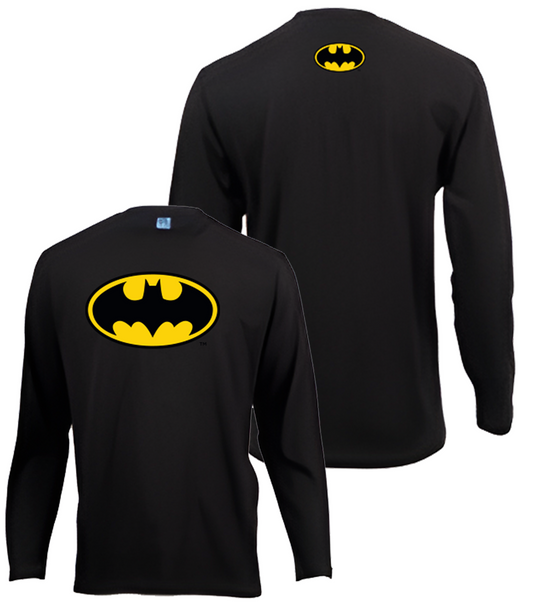 Long Sleeved Tee Batman Symbol Black