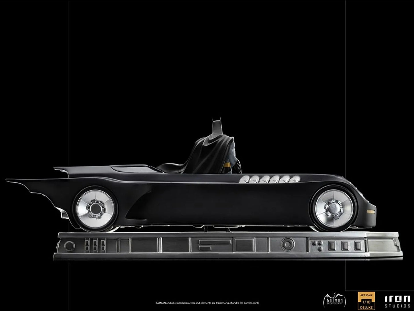 Iron Studios: Batman Animated Series - Batman & Batmobile Deluxe: Art Scale 1/10 Statue