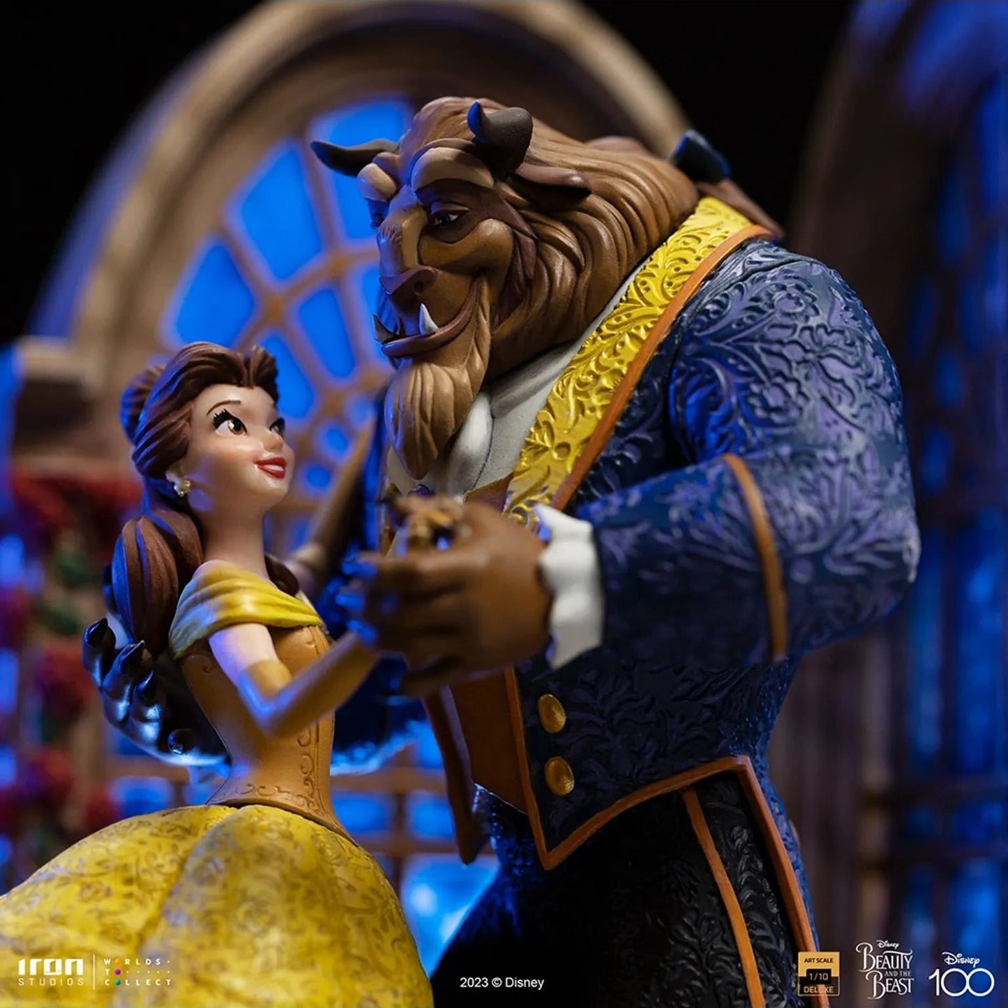 Iron Studios: Disney 100th Beauty & The Beast - Beaty & The Beast Deluxe: Art Scale 1/10 Statue PRE ORDER