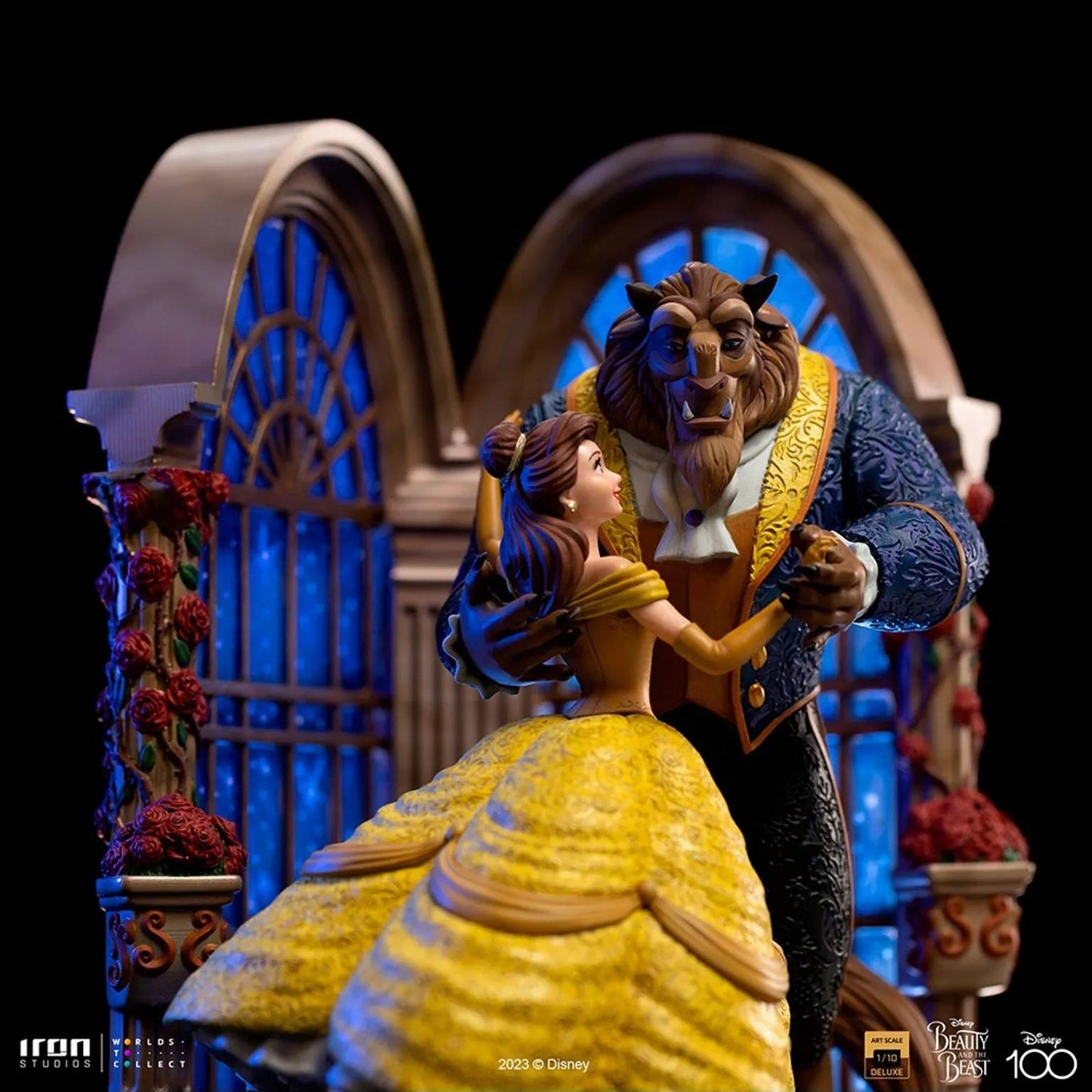 Iron Studios: Disney 100th Beauty & The Beast - Beaty & The Beast Deluxe: Art Scale 1/10 Statue PRE ORDER