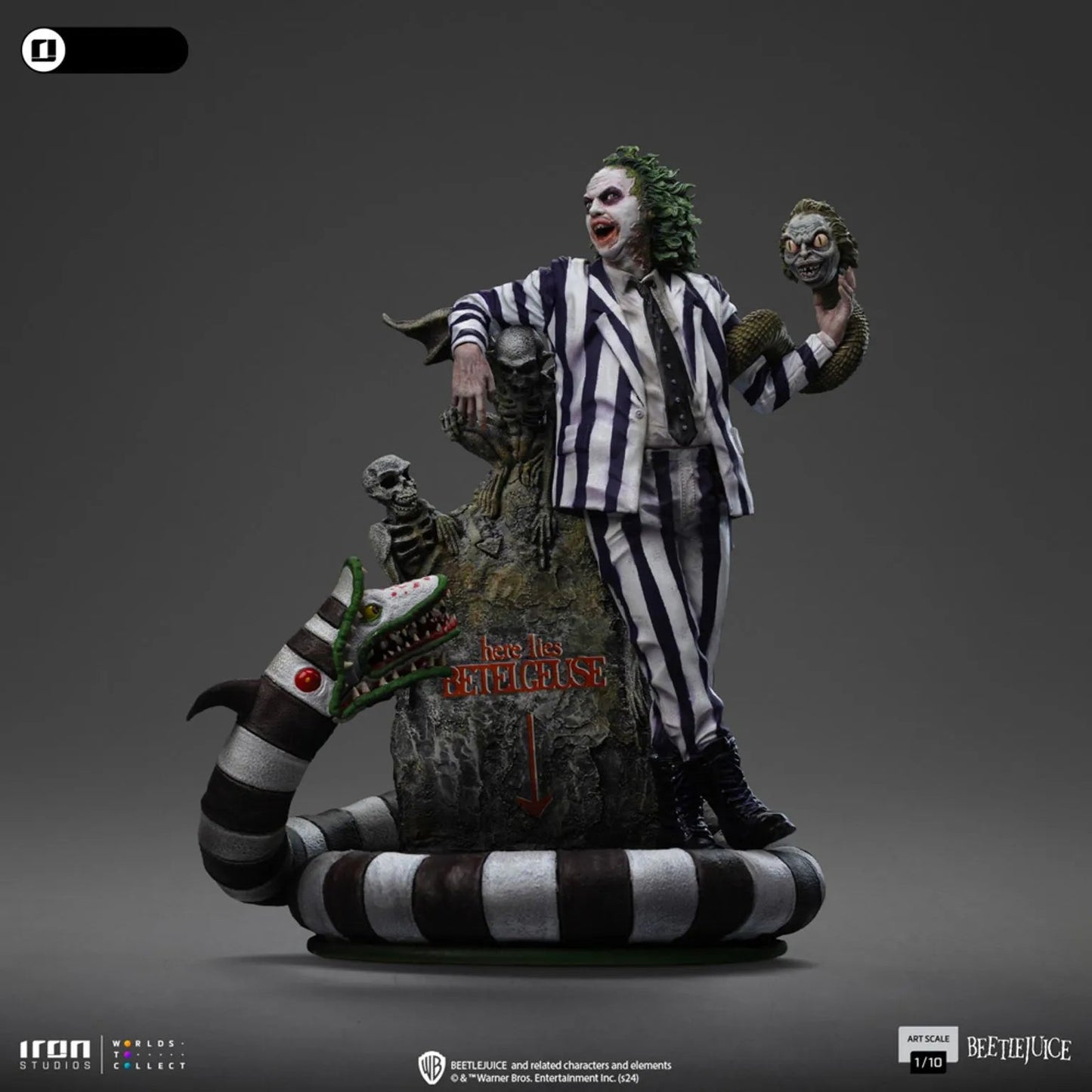 Iron Studios: Beetlejuice Beetlejuice - Beetlejuice: Art Scale 1/10 Statue PRE ORDER