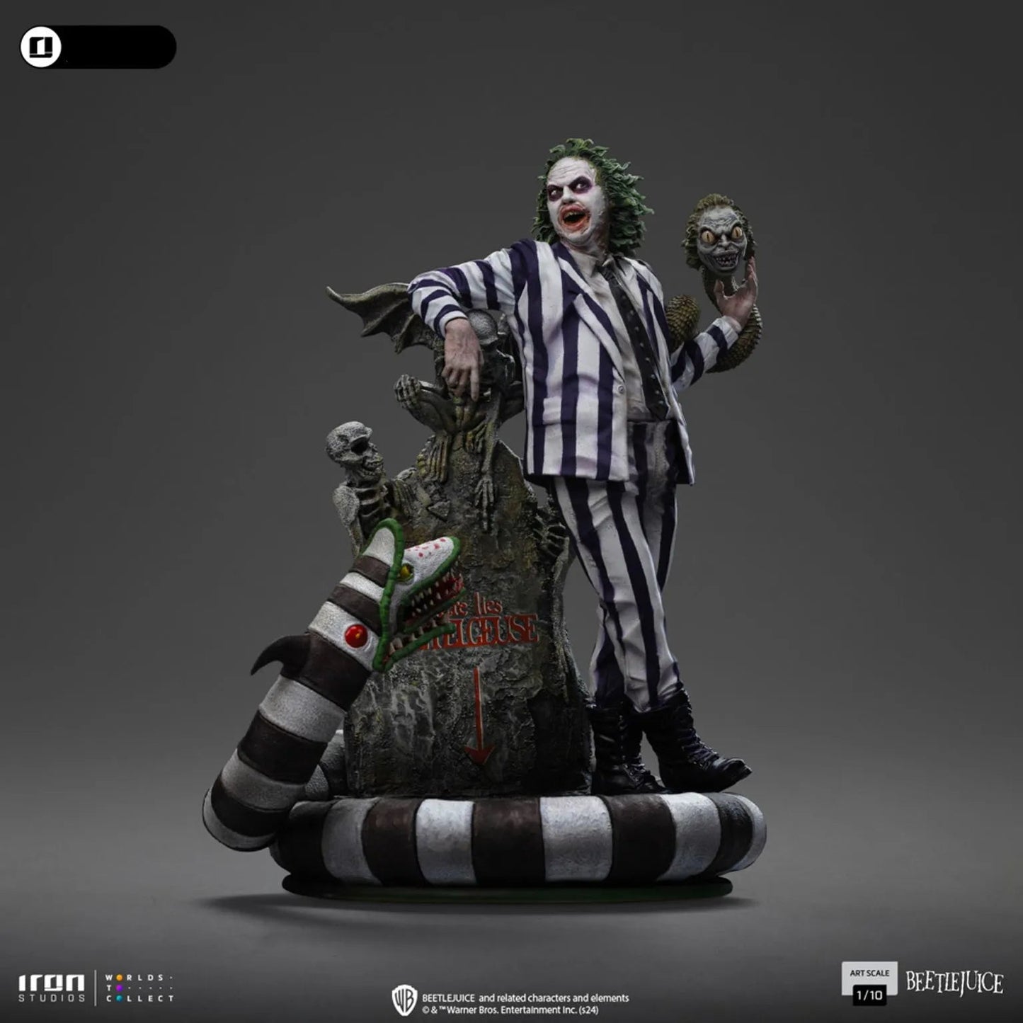 Iron Studios: Beetlejuice Beetlejuice - Beetlejuice: Art Scale 1/10 Statue PRE ORDER