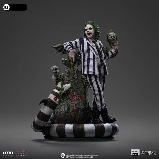 Iron Studios: Beetlejuice Beetlejuice - Beetlejuice: Art Scale 1/10 Statue PRE ORDER