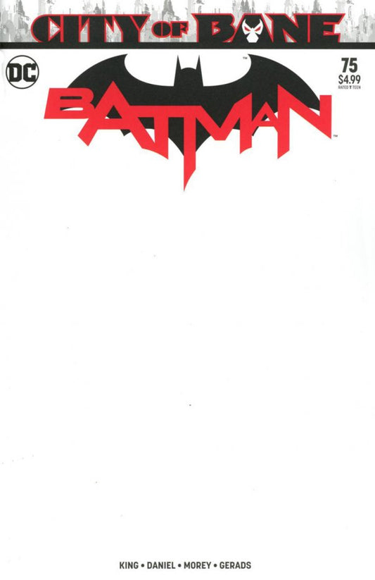 Batman #75 Blank Variant 2019
