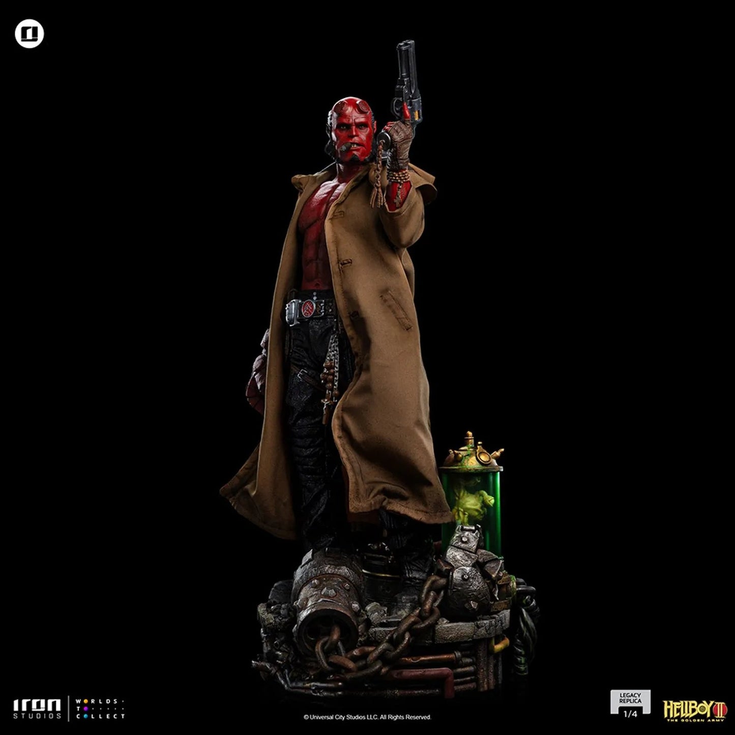 Iron Studios: Hellboy The Golden Army - Hell Boy: Legacy Replica Art Scale 1/4 Statue PRE ORDER