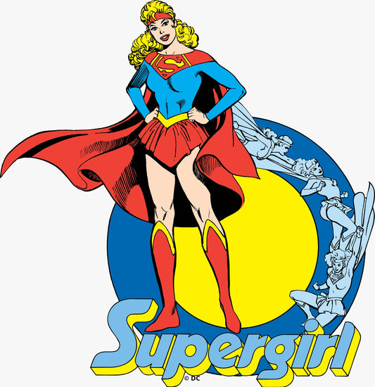 Supergirl Vintage Vinyl Sticker