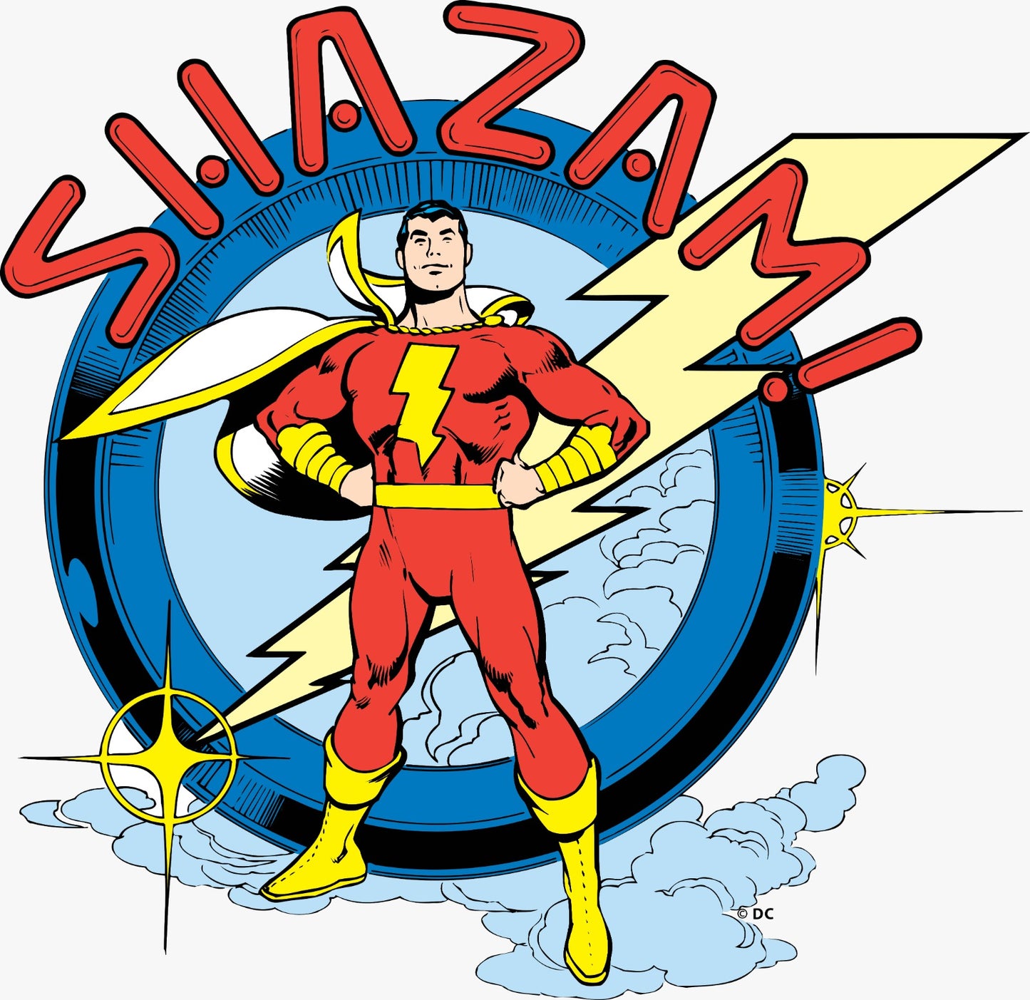 Shazam Vintage Vinyl Sticker