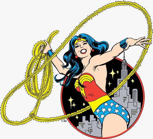 Wonder Woman Lasso Vintage Vinyl Sticker