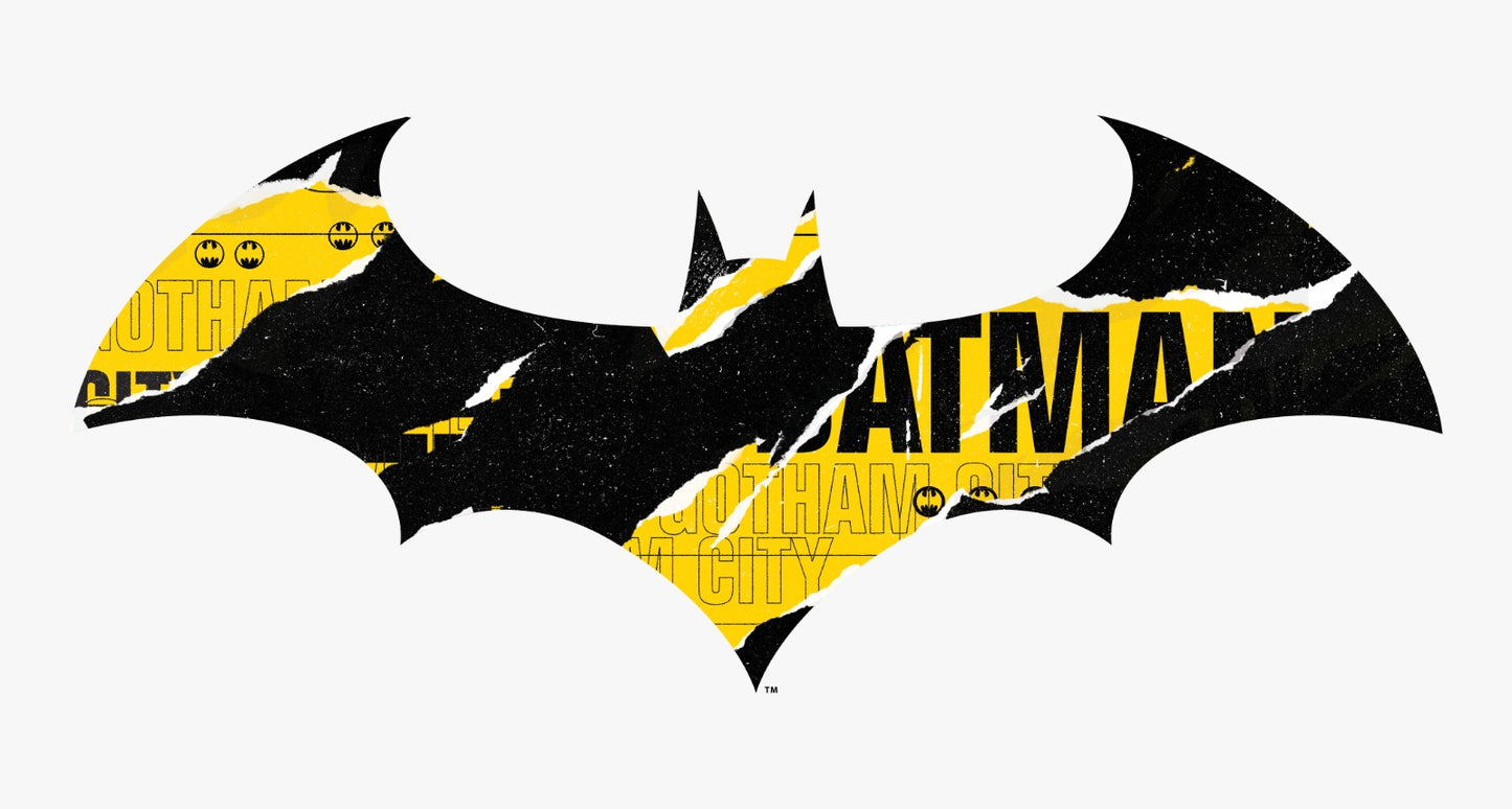 Batman Symbol Ripped Vinyl Sticker