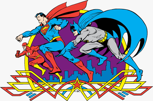 Superman, Batman, Flash Vinyl Sticker