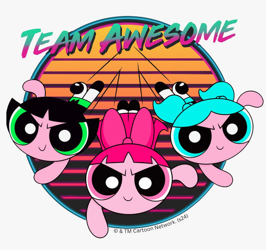 Powerpuff Girls Team Awesome Vinyl Sticker