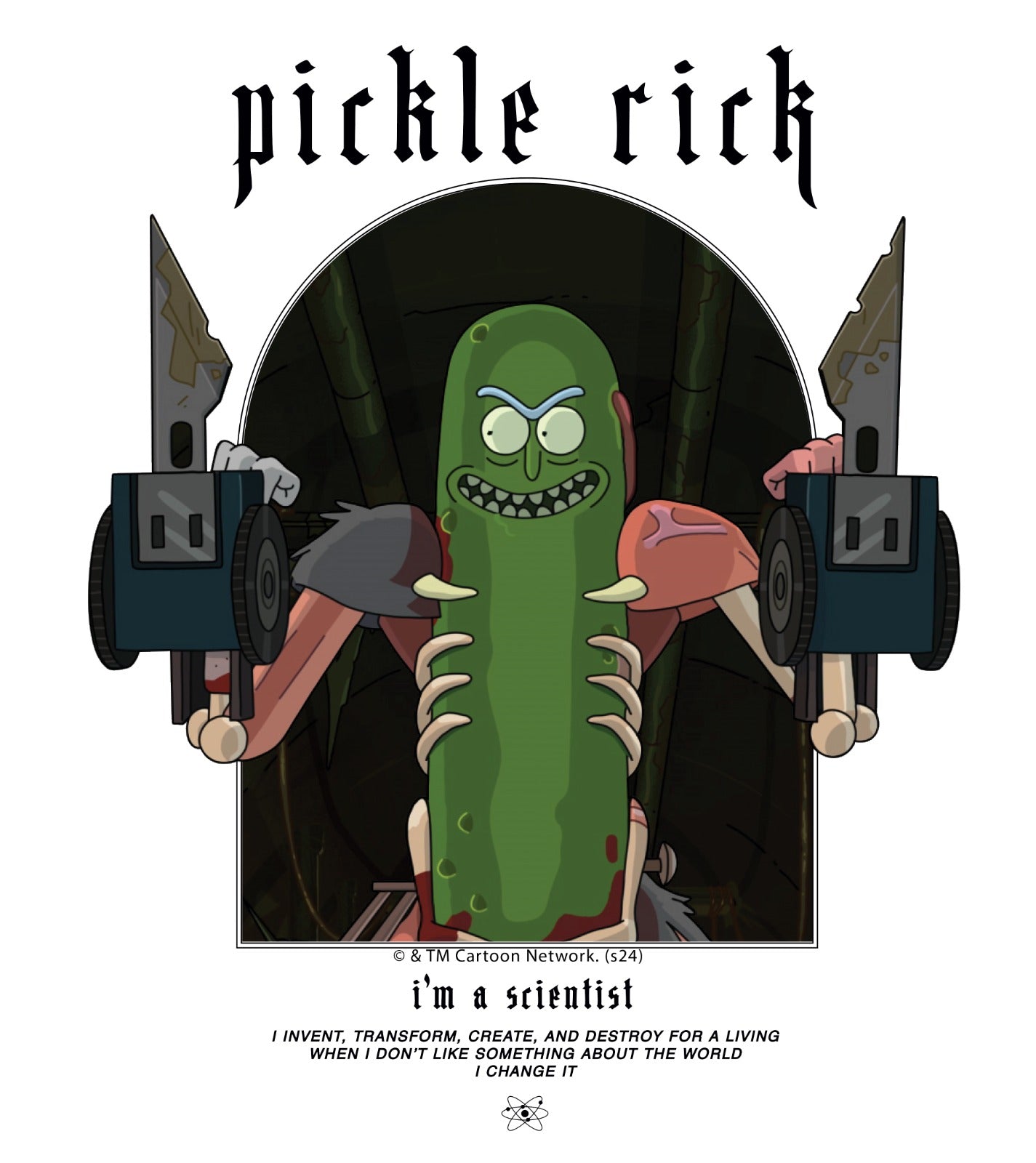 Rick & Morty Pickle Rick Vinyl Sticker