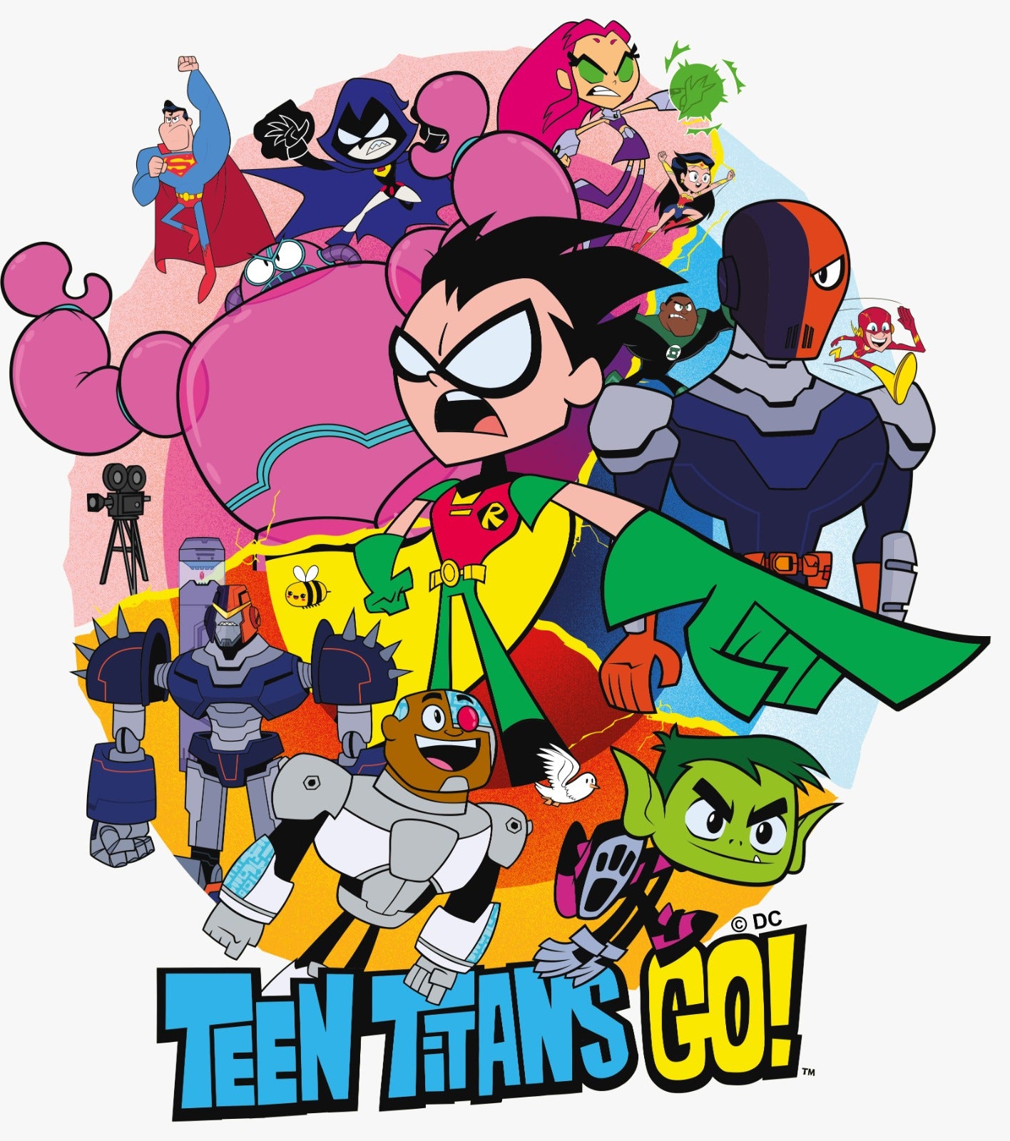 Teen Titans Go Team Vinyl Sticker