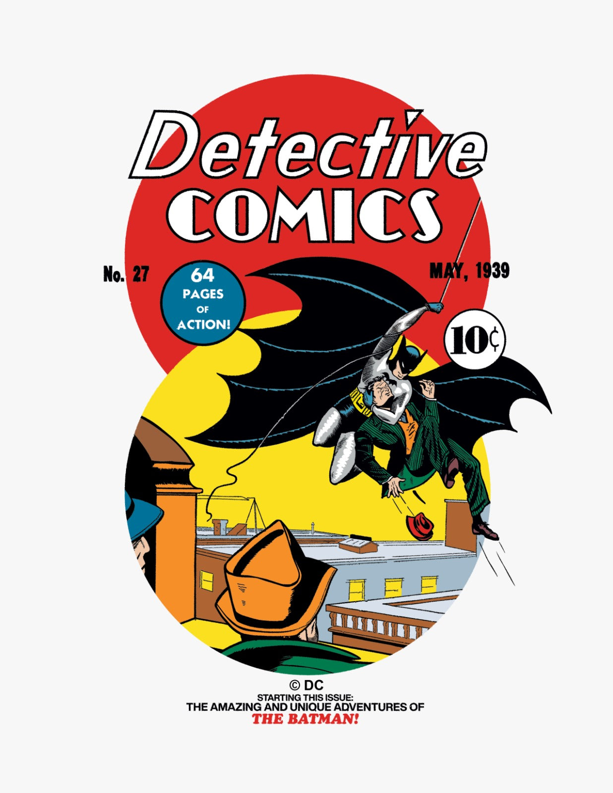 Batman Detective Comics 27 Vintage Vinyl Sticker