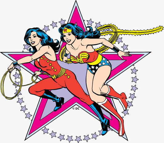 Wonder Woman & Wonder Girl Vinyl Sticker