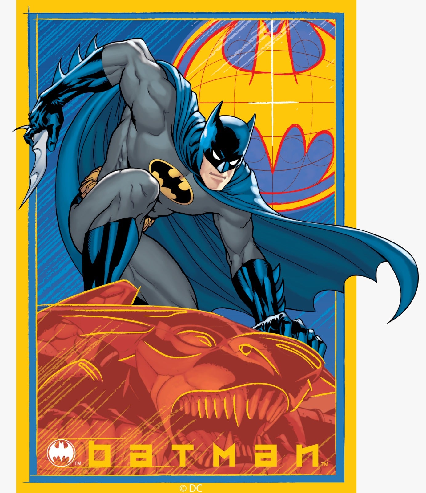 Batman on Gargoyle Vinyl Sticker