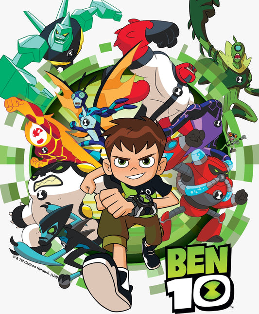 Ben 10 Group Running Vinyl Sticker