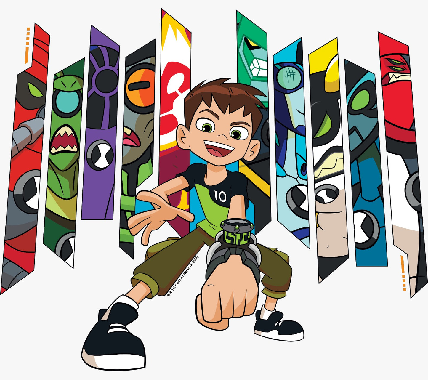 Ben 10 Panels Vinyl Sticker