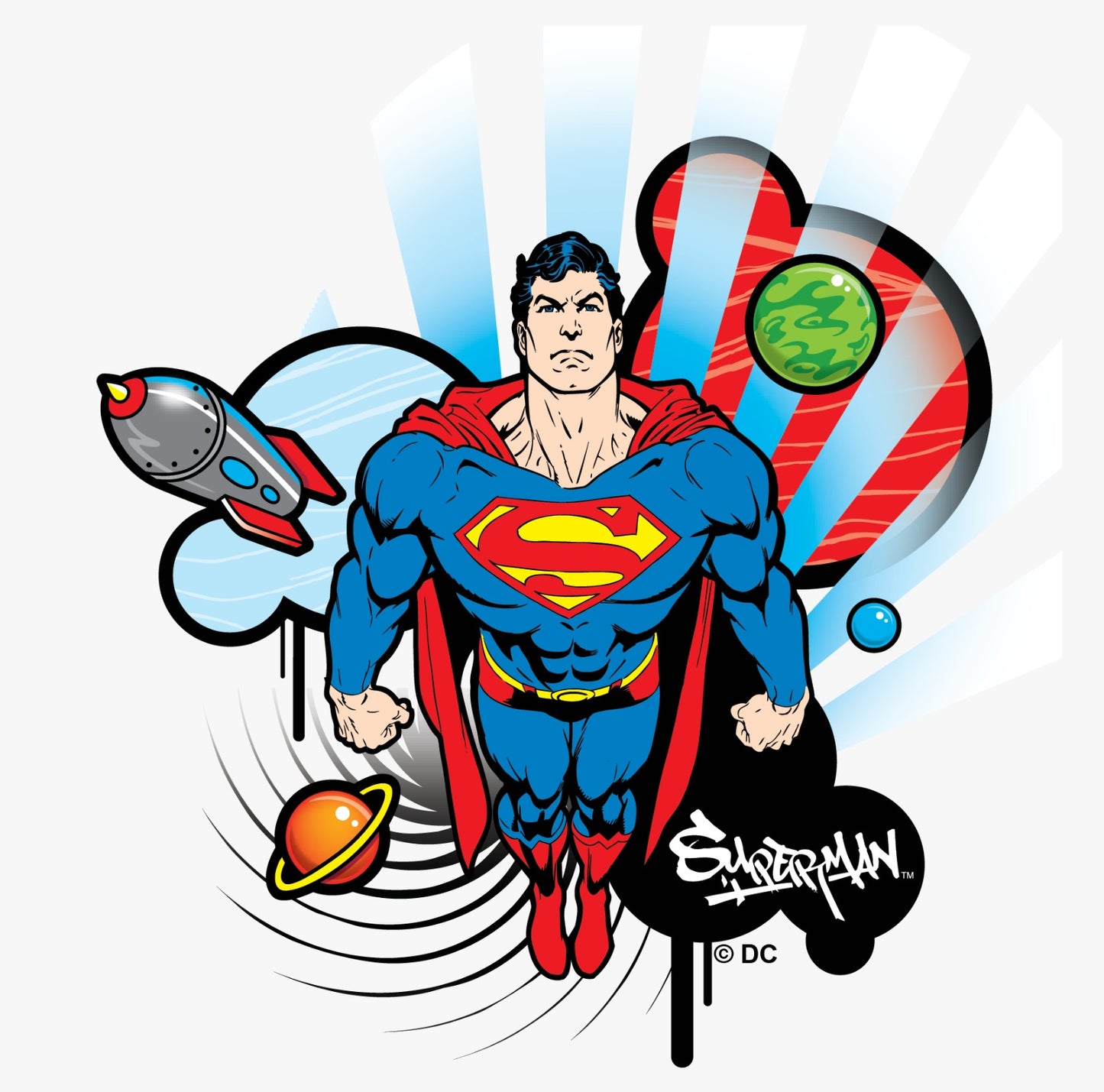 Superman Graffiti Vinyl Sticker