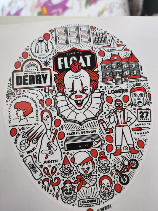 It Pennywise Balloon Vinyl Sticker