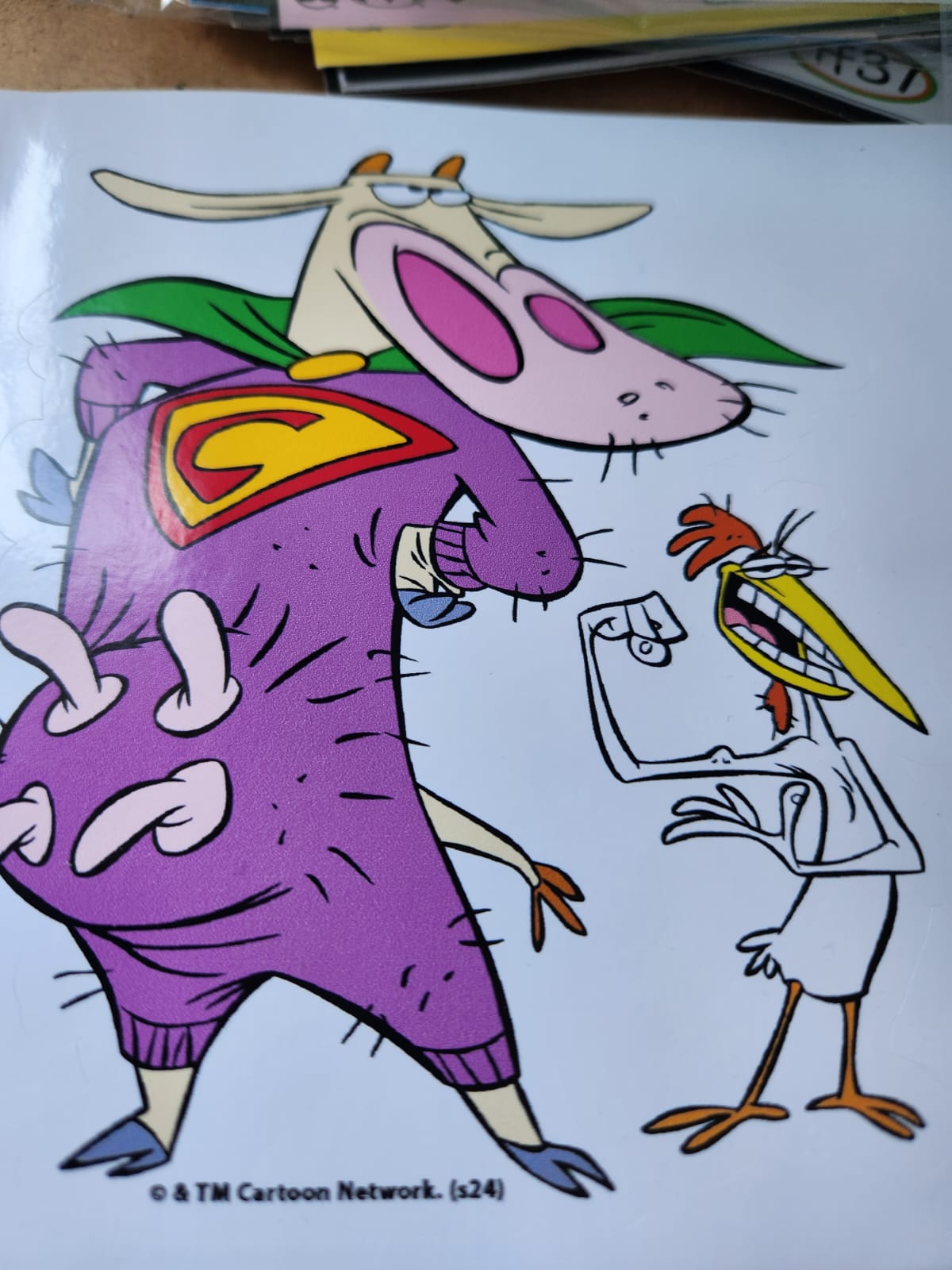 Cow & Chicken Vinyl Sticker