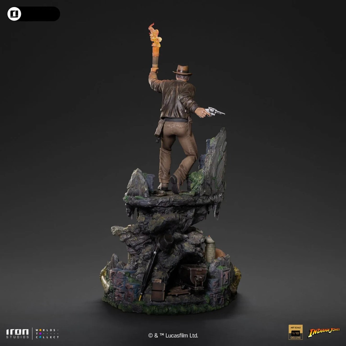 Iron Studios: Indiana Jones - Indiana Jones Deluxe: Scale 1/10 Statue PRE ORDER