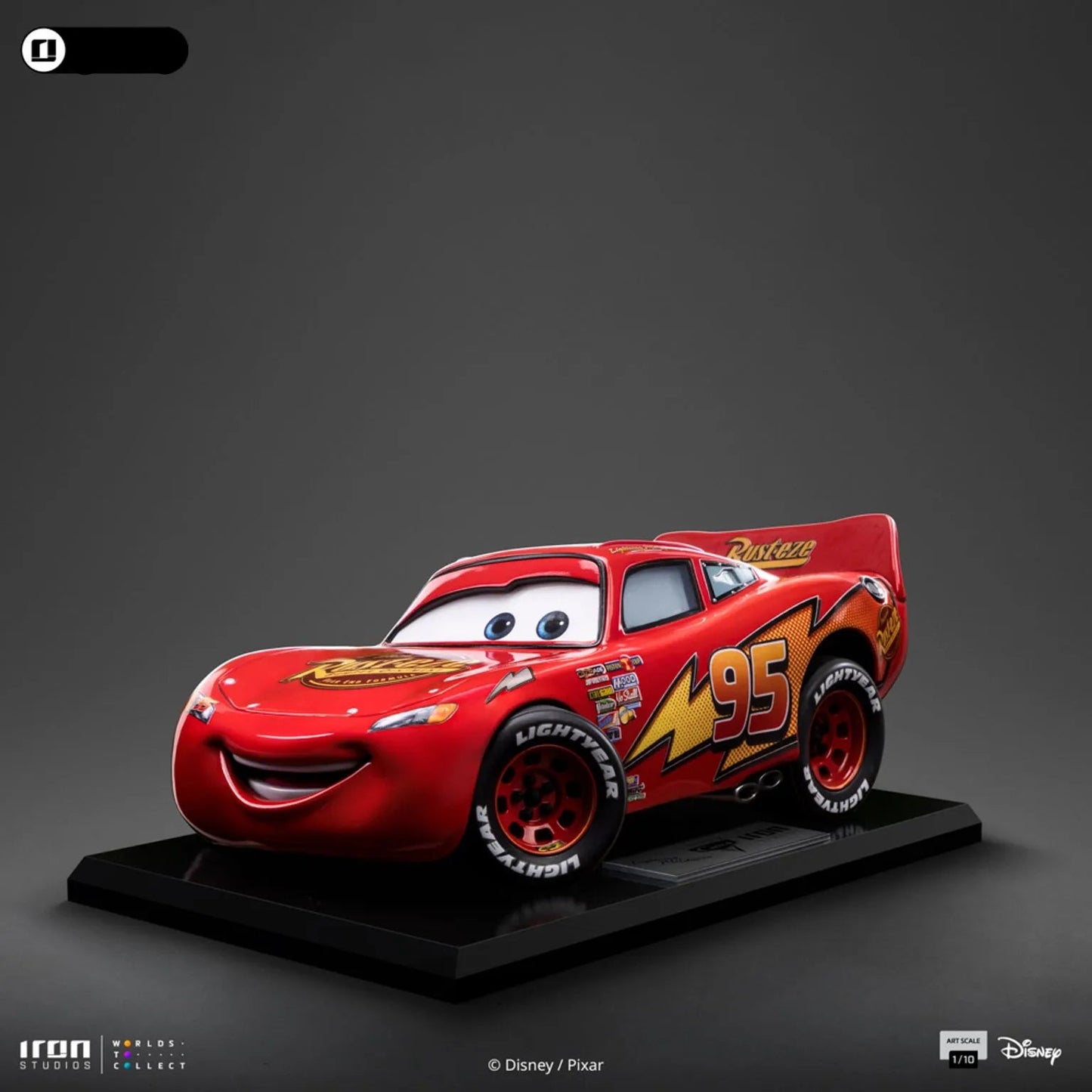 Iron Studios: Cars - Lightning McQueen: Art Scale 1/10 Statue PRE ORDER