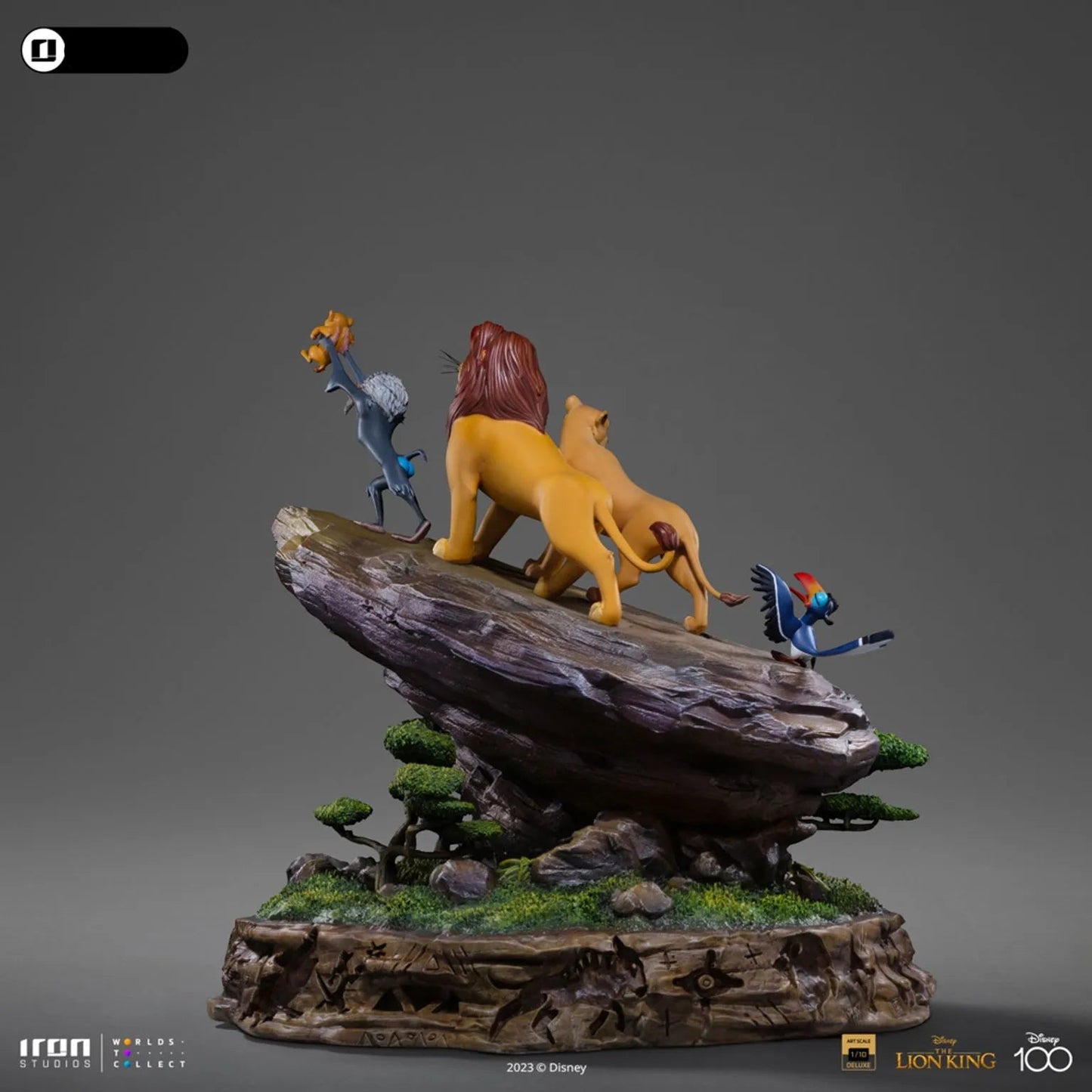 Iron Studios: Disney 100th The Lion King - Lion King Deluxe: Art Scale 1/10 Statue PRE ORDER