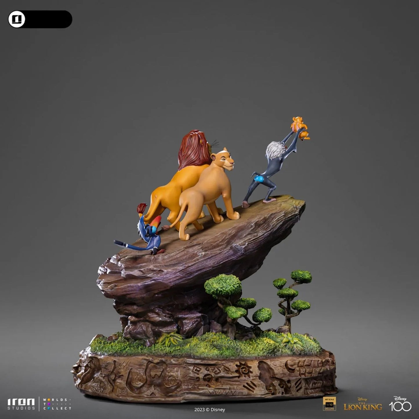 Iron Studios: Disney 100th The Lion King - Lion King Deluxe: Art Scale 1/10 Statue PRE ORDER