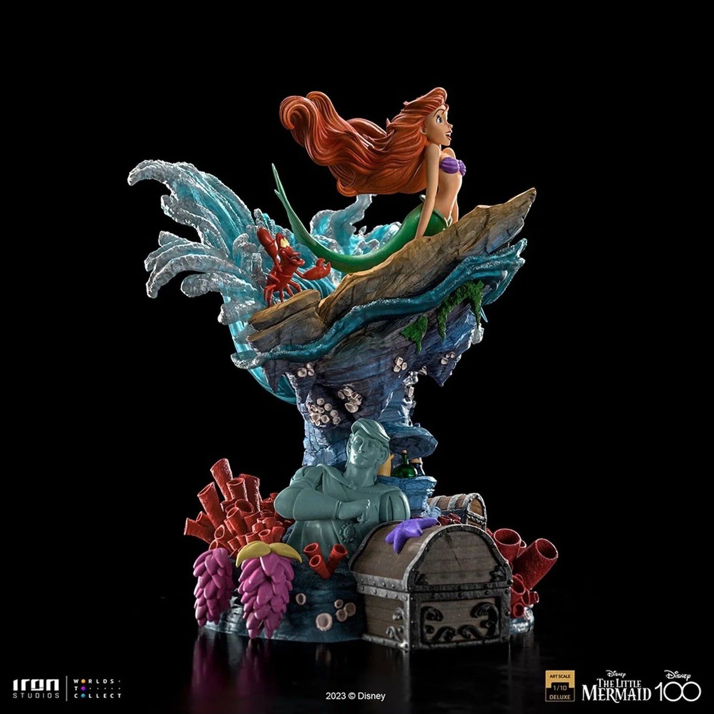 Iron Studios: Disney 100th Little Mermaid - Little Mermaid Deluxe: Art Scale 1/10 Statue PRE ORDER