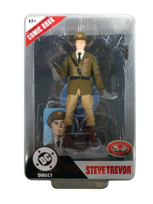 McFarlane Toys DC Direct Steve Trevor Action Figure with Comic Book [Red Platinum Chase Edition]