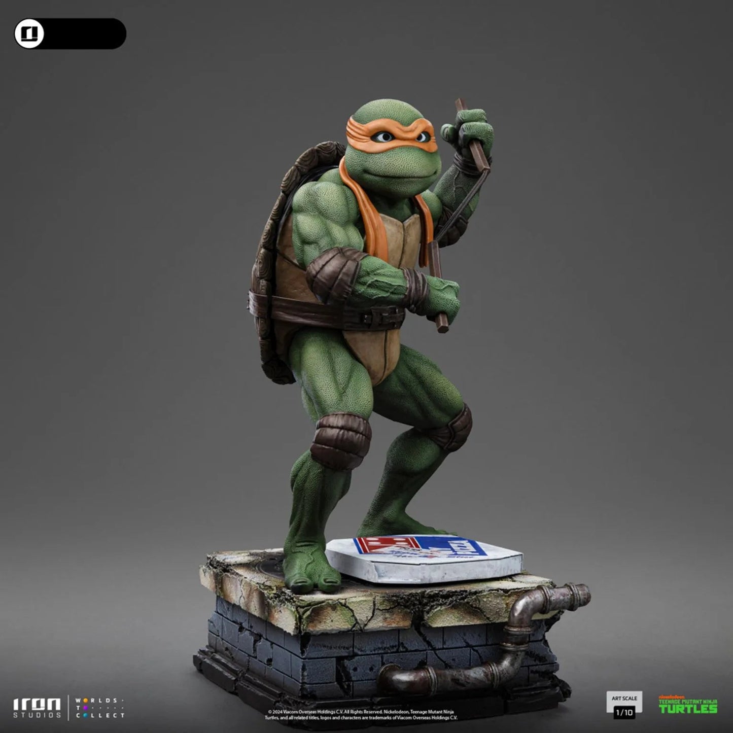 Iron Studios: TMNT Movie - Michelangelo: Art Scale 1/10 Statue PRE ORDER