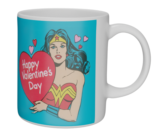 Wonder Woman Happy Valentine's Day Mug