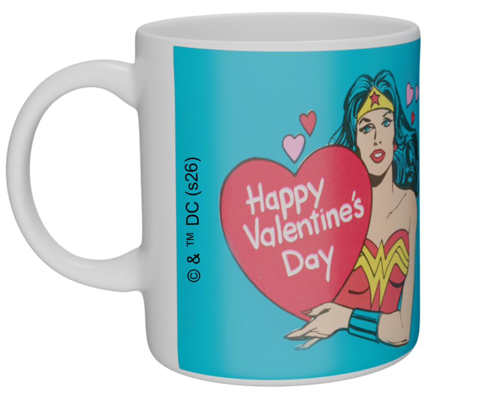 Wonder Woman Happy Valentine's Day Mug